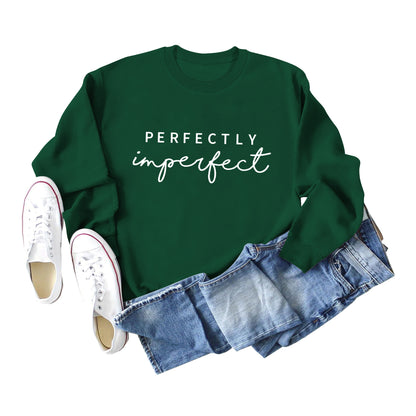 PERFECTLY Imperfect Simple Round Neck Women's Long Sleeve Sweater