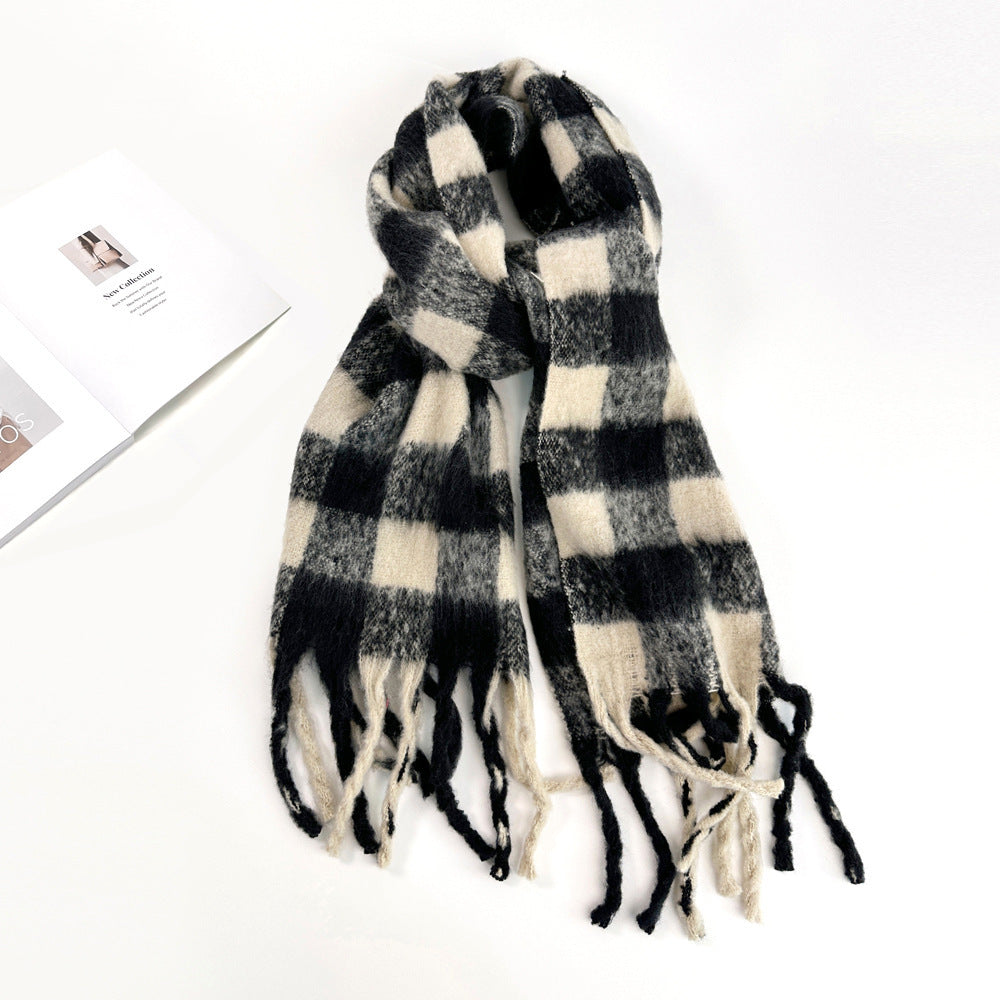 Women's Autumn And Winter Mohair Scarf