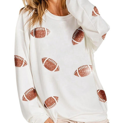 Women's Loose Casual Rugby Sweater