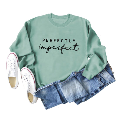 PERFECTLY Imperfect Simple Round Neck Women's Long Sleeve Sweater